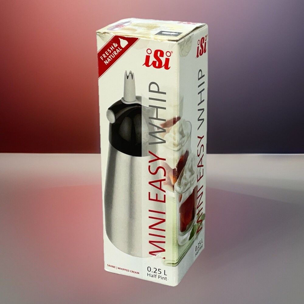 ISI Mini Easy Whip .25L Half Pint Whipped Cream Maker Push Button 2009 Austria
